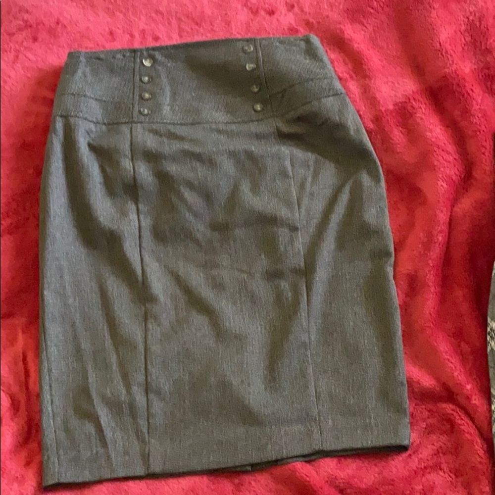 Brown pencil skirt